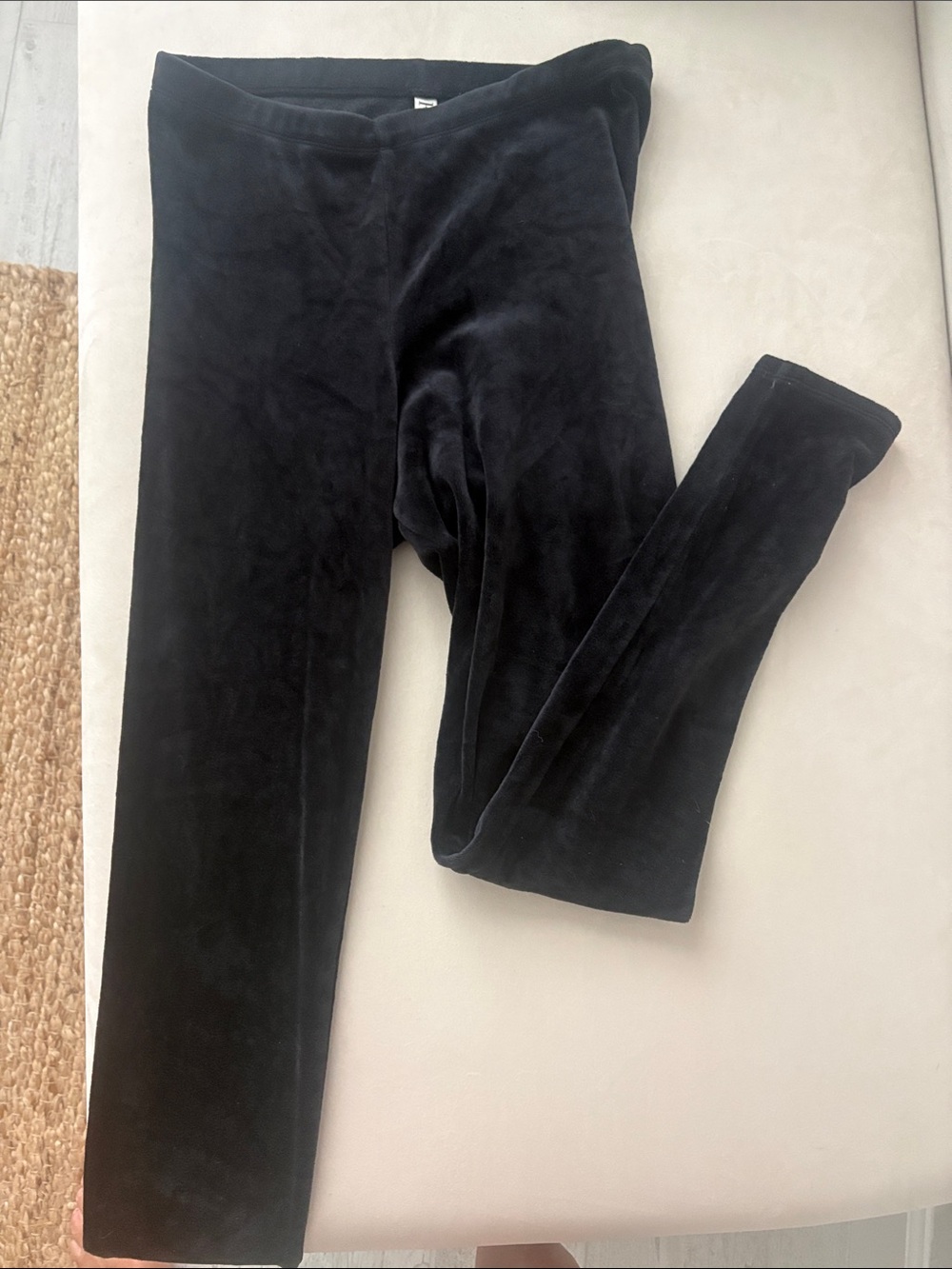 Women’s Black Velvet Leggings